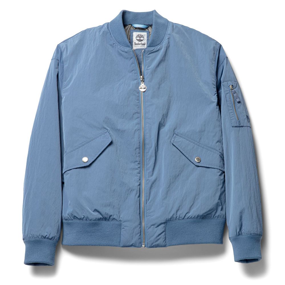Chaquetas Timberland Mujer Hix Mountain Insulated Bomber Azules - Chile MZO-438790
